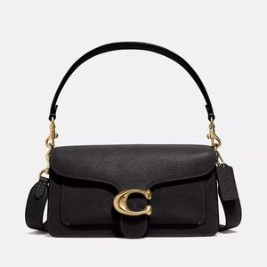 Tabby Shoulder Bag 26 Black/Brass